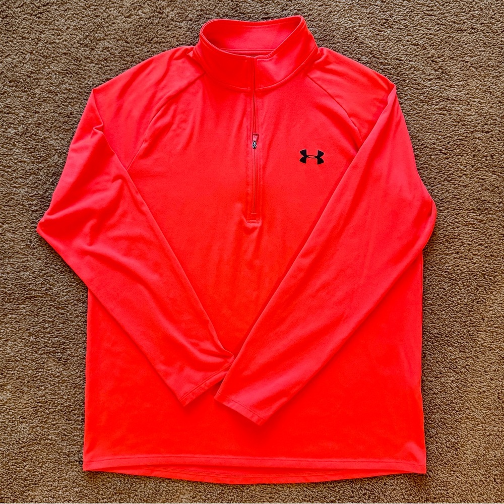 Under Armour Orange Quarter-Zip Pullover
